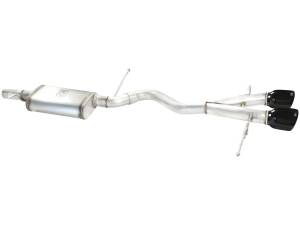 aFe Power - 49-36408-B | AFE Power MACH Force-Xp 2-1/2 in 304 Stainless Steel Cat-Back Exhaust w/Black Tip (2008-2008 R32 MKV V6-3.2L) - Image 2