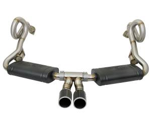 49-36415-C | AFE Power MACH Force-Xp 2-1/2 IN to 2 IN Stainless Steel Cat-Back Exhaust System Carbon (2013-2016 Cayman 981 H6-3.4L)