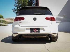 aFe Power - 49-36417-C | AFE Power MACH Force-Xp 3 IN to 2-1/2 IN Stainless Steel Axle-Back Exhaust System Carbon (2015-2017 GTI MKVII L4-2.0L t) - Image 6