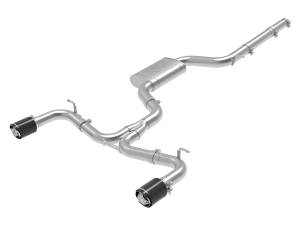 aFe Power - 49-36418-C | AFE Power MACH Force-Xp 3 IN to 2-1/2 IN Stainless Steel Cat-Back Exhaust System Carbon (2015-2017 GTI MKVII L4-2.0L t) - Image 1