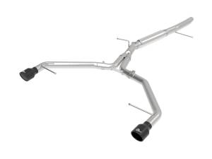 aFe Power - 49-36419-B | AFE Power MACH Force-Xp 3 IN to 2-1/2 IN Stainless Steel Axle-Back Exhaust System Black (2017-2019 A4 B9 L4-2.0L t) - Image 1