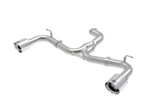 49-36421-P | AFE Power MACH Force-Xp 3 IN to 2-1/2 IN Stainless Steel Axle-Back Exhaust System Polished (2018-2021 GTI MK7.5 L4-2.0L t)