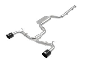 49-36422-B | AFE Power MACH Force-Xp 3 IN to 2-1/2 IN Stainless Steel Cat-Back Exhaust System Black (2018-2021 GTI MK7.5 L4-2.0L t)