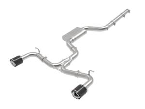 49-36422-C | AFE Power MACH Force-Xp 3 IN to 2-1/2 IN Stainless Steel Cat-Back Exhaust System Carbon (2018-2021 GTI MK7.5 L4-2.0L t)