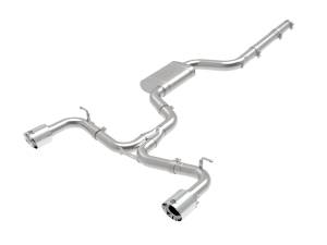 49-36422-P | AFE Power MACH Force-Xp 3 IN to 2-1/2 IN Stainless Steel Cat-Back Exhaust System Polished (2018-2021 GTI MK7.5 L4-2.0L t)