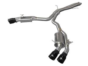 aFe Power - 49-36427-B | AFE Power MACH Force-Xp 3 IN to 2-1/2 IN Stainless Steel Cat-Back Exhaust System Black (2018-2020 RS5 V6-2.9L tt) - Image 1