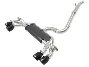 49-36430-B | AFE Power MACH Force-Xp 3 IN to 2-1/2 IN Stainless Steel Cat-Back Exhaust System Black (2015-2019 Golf R MKVII L4-2.0L t)