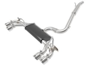 49-36430-P | AFE Power MACH Force-Xp 3 IN to 2-1/2 IN Stainless Steel Cat-Back Exhaust System Polished (2015-2019 Golf R MKVII L4-2.0L t)