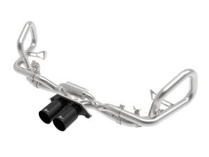 49-36450-B | AFE Power MACH Force-Xp 2-1/2 IN 304 Stainless Steel Cat-Back Exhaust w/Black Tips (2014-2019 911 GT3 H6-3.8/4.0L)