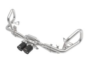 49-36450-C | AFE Power MACH Force-Xp 2-1/2 IN 304 Stainless Steel Cat-Back Exhaust w/Carbon Fiber Tips (2014-2019 911 GT3 H6-3.8/4.0L)