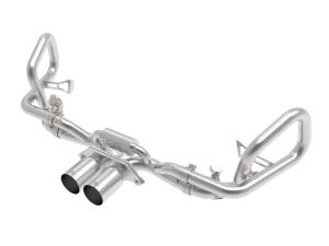 49-36450-H | AFE Power MACH Force-Xp 2-1/2 IN 304 Stainless Steel Cat-Back Exhaust w/Brushed Tips (2014-2019 911 GT3 H6-3.8/4.0L)