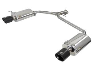 49-36604-B | AFE Power Takeda 2-1/4 IN to 1-3/4 IN 304 Stainless Steel Axle-Back Exhaust w/ Black Tips (2013-2017 Accord L4-2.4L)