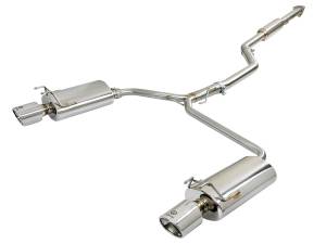 49-36605 | AFE Power Takeda 2-1/2 IN to 1-3/4 IN 304 Stainless Steel Cat-Back Exhaust w/ Polish Tips (2013-2017 Accord L4-2.4L)