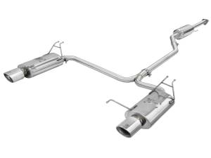 aFe Power - 49-36612 | AFE Power Takeda 2-1/4 IN to 2 IN 304 Stainless Steel Cat-Back Exhaust w/Polished Tips (2008-2012 Accord) - Image 1