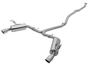 aFe Power - 49-36615-P | AFE Power Takeda 2-1/4 to 2-1/2 IN 304 Stainless Steel Cat-Back Exhaust w/Polished Tips (2016-2021 Civic L4-1.5L t) - Image 2