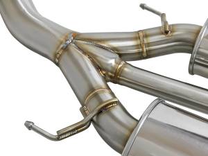 aFe Power - 49-36616-C | AFE Power Takeda 3 IN 304 Stainless Steel Cat-Back Exhaust System w/ Carbon Fiber Tips (2017-2021 Civic L4-2.0L t) - Image 3