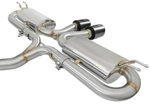 aFe Power - 49-36618-B | AFE Power Takeda 3 IN 304 Stainless Steel Cat-Back Exhaust w/ Center Black Tips (2017-2020 Civic Si L4-1.5L t) - Image 3