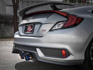 aFe Power - 49-36618-L | AFE Power Takeda 3 IN 304 Stainless Steel Cat-Back Exhaust System w/ Blue Flame Tip (2017-2020 Civic Si L4-1.5L t) - Image 9