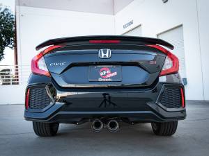 aFe Power - 49-36619-C | AFE Power Takeda 2-1/2 IN 304 Stainless Steel Cat-Back Exhaust System w/ Carbon Fiber Tips (2017-2020 Civic Si L4-1.5L t) - Image 5