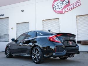 aFe Power - 49-36619-C | AFE Power Takeda 2-1/2 IN 304 Stainless Steel Cat-Back Exhaust System w/ Carbon Fiber Tips (2017-2020 Civic Si L4-1.5L t) - Image 6