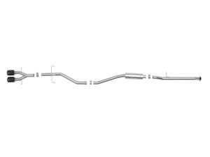 aFe Power - 49-36620-B | AFE Power Takeda 2-1/2 IN 304 Stainless Steel Cat-Back Exhaust System w/ Black Tips (2017-2020 Civic Si L4-1.5L t) - Image 2