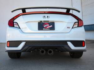 aFe Power - 49-36620-C | AFE Power Takeda 2-1/2 IN 304 Stainless Steel Cat-Back Exhaust System w/ Carbon Fiber Tips (2017-2020 Civic Si L4-1.5L t) - Image 5