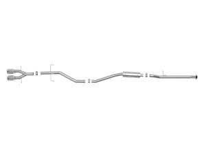 aFe Power - 49-36620-P | AFE Power Takeda 2-1/2 IN 304 Stainless Steel Cat-Back Exhaust System w/ Polished Tips (2017-2020 Civic Si L4-1.5L t) - Image 2