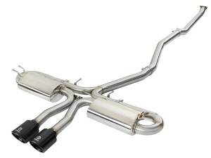 49-36621-B | AFE Power Takeda 3 IN 304 Stainless Steel Cat-Back Exhaust System w/ Black Tips (2017-2020 Civic Si L4-1.5L t)