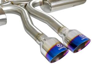 aFe Power - 49-36621-L | AFE Power Takeda 3 IN 304 Stainless Steel Cat-Back Exhaust System w/ Blue Flame Tips (2017-2020 Civic Si L4-1.5L t) - Image 5