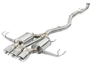 49-36623-P | AFE Power Takeda 3 IN 304 Stainless Steel Cat-Back Exhaust System w/ Polished Tips (2017-2021 Civic L4-2.0L t)