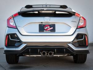 aFe Power - 49-36624-C | AFE Power Takeda 3 IN 304 Stainless Steel Cat-Back Exhaust System w/ Carbon Fiber Tips (2017-2021 Civic Sport L4-1.5L t) - Image 4