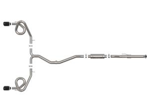 aFe Power - 49-36630-B | AFE Power Takeda 2-1/2 IN to 3 IN 304 Stainless Steel Cat-Back Exhaust w/ Black Tips (2022-2024 Civic Si L4-1.5L t) - Image 2