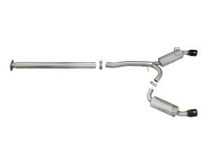 aFe Power - 49-36701-B | AFE Power Takeda 3 IN to 2-1/2 IN 304 Stainless Steel Cat-Back Exhaust w/ Black Tips (2008-2015 Lancer L4-2.0L t) - Image 2