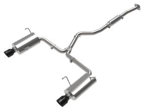 aFe Power - 49-36804-B | AFE Power Takeda 2-1/2 IN to 2-1/4 IN 304 Stainless Steel Cat-Back Exhaust w/ Black Tip (2014-2018 Forester XT H4-2.5L t) - Image 1