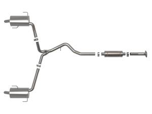 aFe Power - 49-36805 | AFE Power Takeda 2-1/2 IN to 2-1/4 IN 304 Stainless Steel Cat-Back Exhaust System (2020-2024 Outback H4-2.4L t) - Image 2