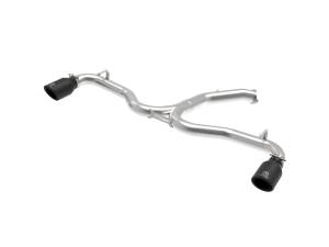 49-37002-1B | AFE Power Takeda 3 IN to 2-1/2 IN 304 Stainless Steel Axle-Back Exhaust w/ Black Tip (2018-2020 Elantra GT L4-1.6L t)