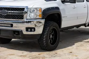 Rough Country - F-C10714B | Rough Country Pocket Fender Flares For Chevrolet Silverado 1500 / 2500 HD / 3500 HD (2007-2014) | Flat Black - Image 4