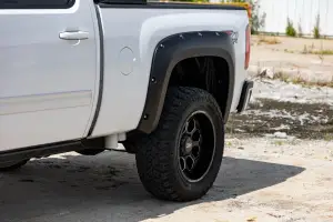 Rough Country - F-C10714B | Rough Country Pocket Fender Flares For Chevrolet Silverado 1500 / 2500 HD / 3500 HD (2007-2014) | Flat Black - Image 6