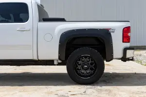 Rough Country - F-C10714B | Rough Country Pocket Fender Flares For Chevrolet Silverado 1500 / 2500 HD / 3500 HD (2007-2014) | Flat Black - Image 8