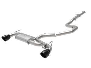 49-37008-B | AFE Power Takeda 3 IN 304 Stainless Steel Cat-Back Exhaust System w/ Black Tips (2019-2020 Veloster N L4-2.0L t)