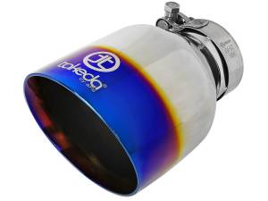 aFe Power - 49-37011-L | AFE Power Takeda 3 IN to 2-1/2 IN 304 Stainless Steel Cat-Back Exhaust w/ Blue Flame Tip (2019-2021 Veloster L4-1.6L t) - Image 4