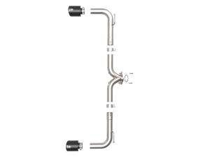 aFe Power - 49-37014-B | AFE Power Takeda 2-1/2 IN 304 Stainless Steel Axle-Back Exhaust System w/ Black Tips (2014-2018 3 L4-2.0/2.5L) - Image 2