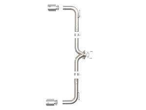 aFe Power - 49-37014-P | AFE Power Takeda 2-1/2 IN 304 Stainless Steel Axle-Back Exhaust System w/ Polished Tips (2014-2018 3 L4-2.0/2.5L) - Image 2