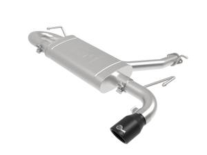 49-37017-B | AFE Power Takeda 2-1/2 IN 304 Stainless Steel Axle-Back Exhaust System w/ Black Tips (2018-2023 Kona L4-1.6L t)