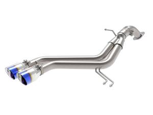 49-37019-L | AFE Power Takeda 3 IN to 2-1/2 IN 304 Stainless Steel Axle-Back Exhaust w/ Blue Flame Tip (2013-2017 Veloster L4-1.6L t)