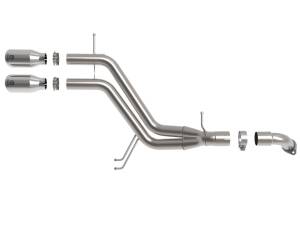 aFe Power - 49-37019-P | AFE Power Takeda 3 IN to 2-1/2 IN 304 Stainless Steel Axle-Back Exhaust w/ Polished Tip (2013-2017 Veloster L4-1.6L t) - Image 2