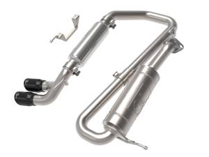 aFe Power - 49-37020-B | AFE Power Takeda 2-1/4 IN 304 Stainless Steel Cat-Back Exhaust System w/ Black Tip (2018-2021 Jimny L4-1.5L) - Image 1