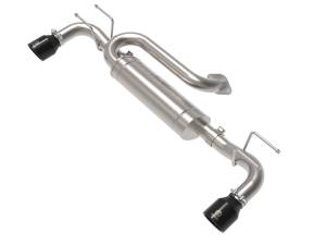 49-37023-B | AFE Power Takeda 3 IN to 2-1/2 IN 304 Stainless Steel Axle-Back Exhaust w/ Black Tip (2019-2024 3 L4-2.5L/2.5L t)