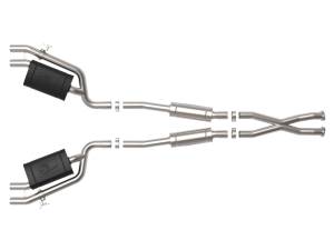 aFe Power - 49-37025 | AFE Power Gemini XV 2-1/2 IN 304 Stainless Steel Cat-Back Exhaust System w/ Cut-Out (2018-2021 Stinger V6-3.3L tt) - Image 2