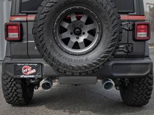 aFe Power - 49-38066-B | AFE Power Rebel Series 2-1/2 IN 304 Stainless Steel Cat-Back Exhaust System w/ Black Tips (2018-2024 Wrangler JL V6-3.6L) - Image 6